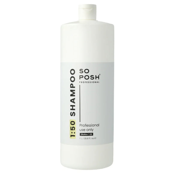 So Posh 1:50 Deep Cleansing Shampoo – Concentrated Formula, 1L Bottle, Professional Quality