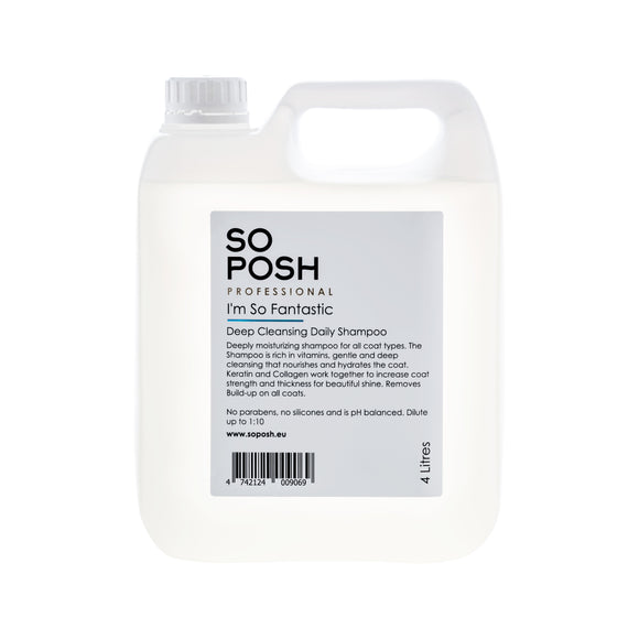 So Posh I'm So Fantastic Moisture Shampoo – Deep Cleansing Concentrate, Hydrating Formula, 4L