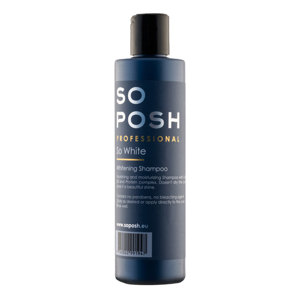 So Posh So White Shampoo – Moisturizing Brightening Formula for White Coats, 250ml