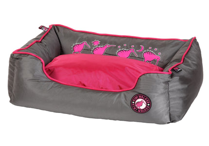 Kiwi Walker Running Sofa Memory Foam Pet Bed – Soft Pink, Small Size, Supportive Comfort