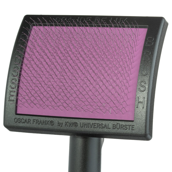 KW Oscar Frank DeLux Soft Slicker Brush – Large, Gentle Bristles for Delicate Coats