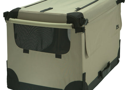 Maelson Soft Kennel Replacement Cover – Durable Beige Fabric, Large Size, Easy-Fit Design