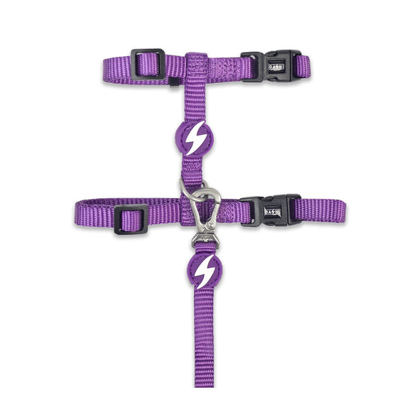 Dashi Solid Cat Harness and Leash Set – Adjustable Brown Design, Secure and Comfortable