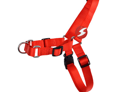 Dashi Solid Front Harness Red – Norwegian No-Pull Dog Harness, Large Size, Durable Design
