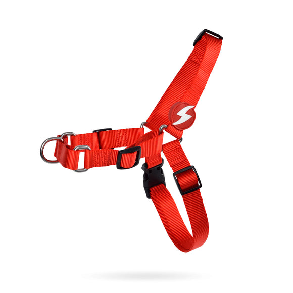 Dashi Solid Front Harness Red – Norwegian No-Pull Dog Harness, Large Size, Durable Design