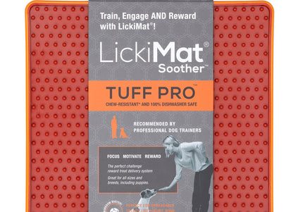 LickiMat Tuff Soother Pro Purple – Durable Hard Licking Mat, Textured Surface for Calming Pets