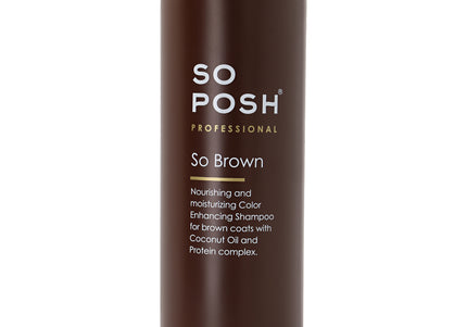 So PosH So Brown Shampoo – Color-Enhancing Formula, Highlights Brown Coats, 1L