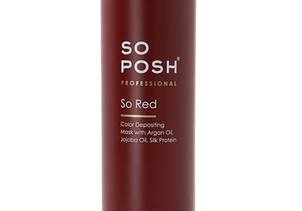 So Posh So Red Color Depositing Mask – Vibrant Red Hair Coloring Treatment, 1L Professional Formula