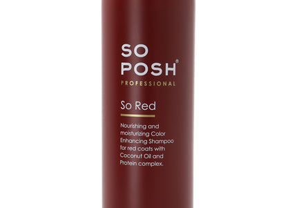 So Posh So Red Shampoo – Professional Color-Enhancing Formula, Highlights Red Coats, 1L