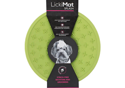 LickiMat Splash Licking Mat – Purple Silicone with Suction Cup, Calming and Entertaining