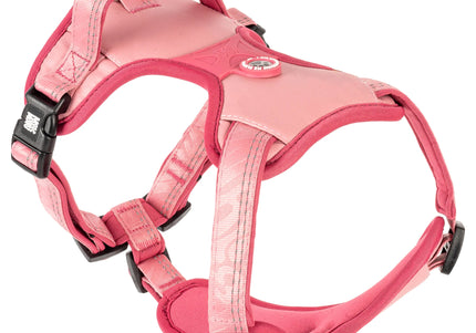 Max&Molly Matrix 2.0 Sport Harness – Adjustable QR ID Dog Harness, Pastel Pink, Small