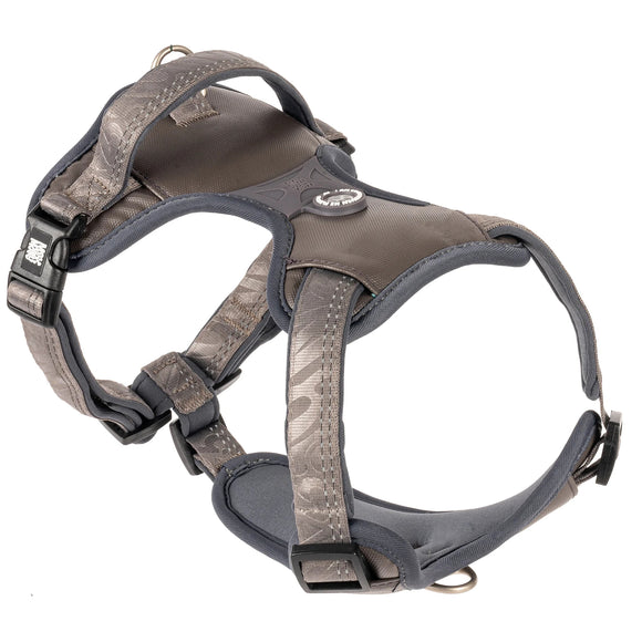 Max&Molly Matrix 2.0 Sport Harness Stone – Adjustable Gray Dog Harness with QR Tag, Large