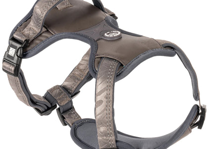 Max&Molly Matrix 2.0 Sport Harness Stone – Adjustable Gray Dog Harness with QR Tag, Large