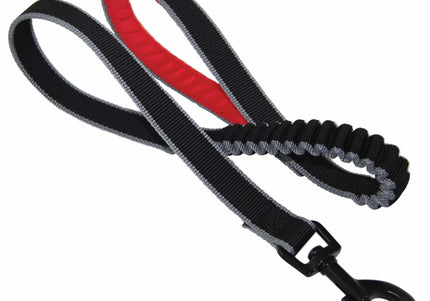 Kurgo Springback Leash 122cm – Shock-Absorbing Running Lead with Flexible Bungee Design