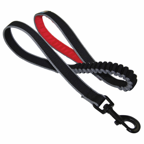 Kurgo Springback Leash 122cm – Shock-Absorbing Running Lead with Flexible Bungee Design