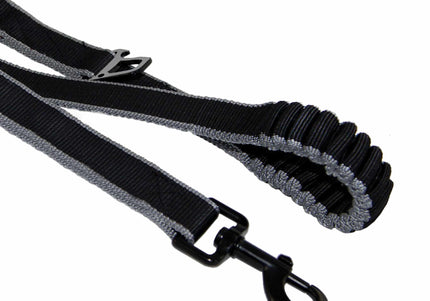 Kurgo Springback Leash 122cm – Shock-Absorbing Running Lead with Flexible Bungee Design