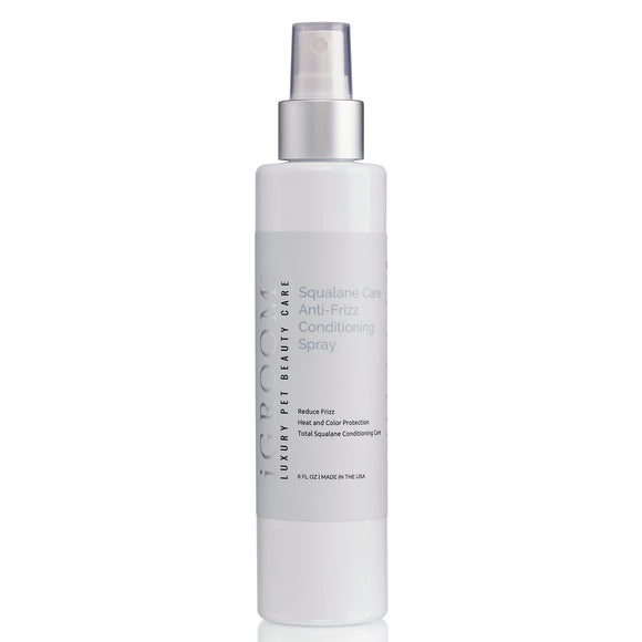 iGroom Squalane Care Anti-Frizz Conditioning Spray – Lightweight Hydrating Formula, 177ml