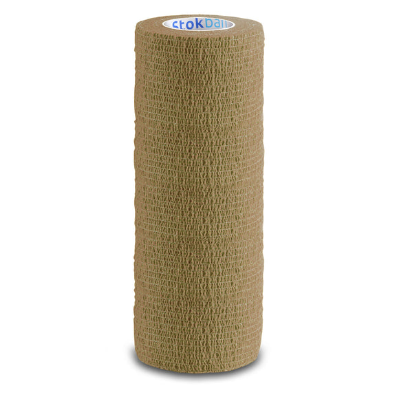 Stokban Elastic Self-Adhesive Bandage – 15cm x 4.5m, Flexible and Secure Wrap in Flesh Color