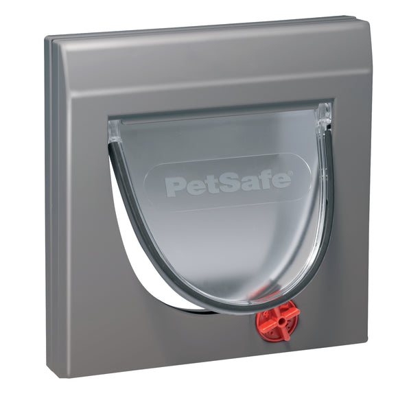 PetSafe Staywell Classic Cat Flap with Tunnel – White, 4-Way Locking, Versatile Entry Solution