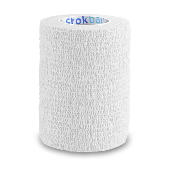 Stokban Elastic Self-Adhesive Bandage – 7.5cm x 4.5m, Flexible and Secure Wrap in White
