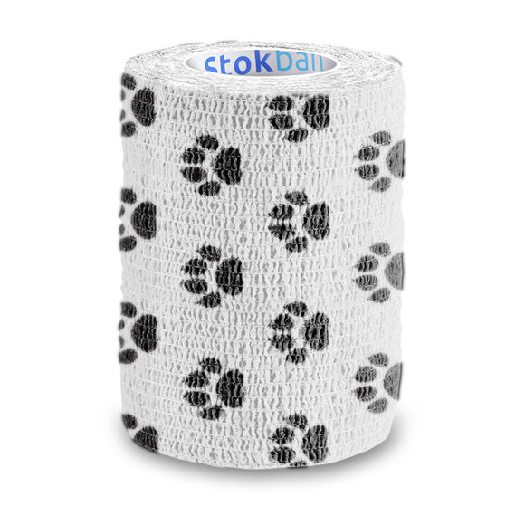 Stokban Elastic Self-Adhesive Bandage – 7.5cm x 4.5m, Flexible and Secure Wrap in White