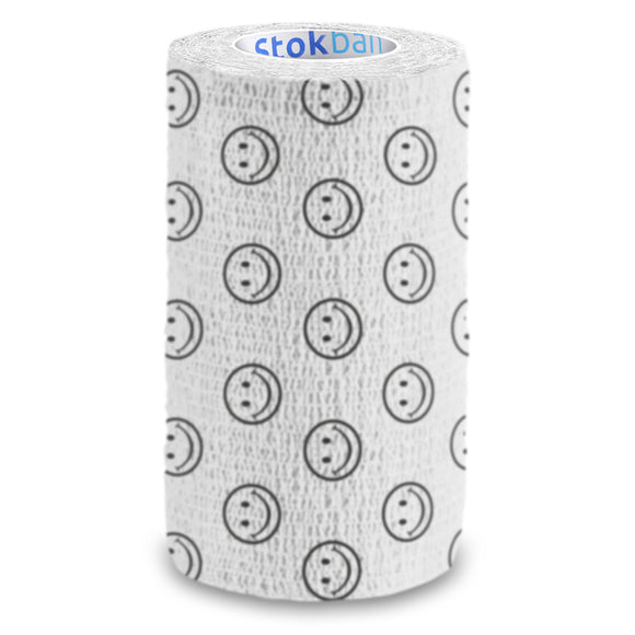 Stokban Elastic Self-Adhesive Bandage – 10cm x 4.5m, Flexible and Secure White Wrap