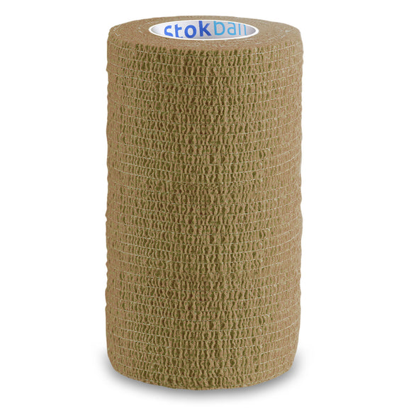 Stokban Elastic Self-Adhesive Bandage – 10cm x 4.5m, Flexible and Secure White Wrap