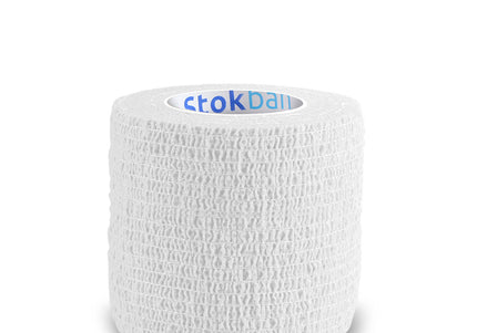 Stokban Elastic Self-Adhesive Bandage – 5cm x 4.5m, Flexible White Wrap, Secure Hold