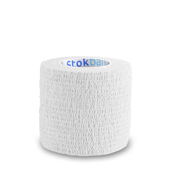 Stokban Elastic Self-Adhesive Bandage – 5cm x 4.5m, Flexible White Wrap, Secure Hold