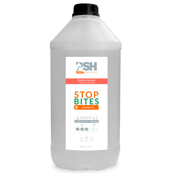 PSH Pro Stop Bites Shampoo – Insect Repellent Andiroba Formula, Concentrated 1:4, 5L