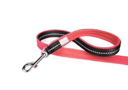 Julius-K9 Powair Leash Large – Lightweight Breathable Dog Leash in Red, Durable Design