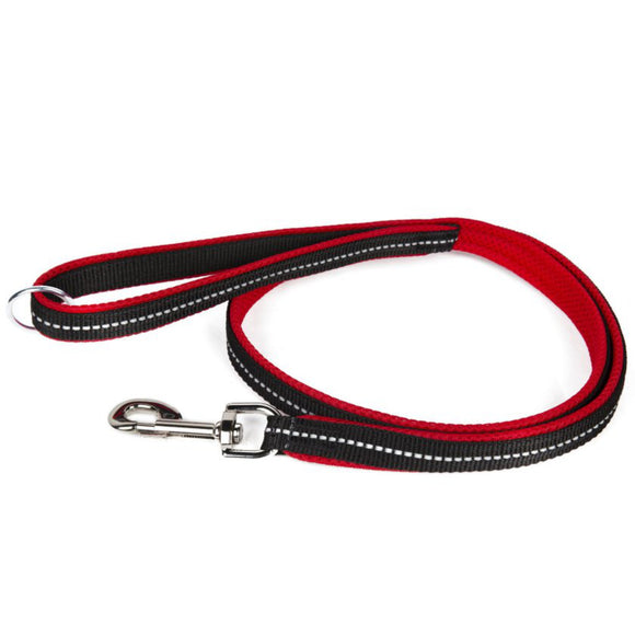 Julius-K9 Powair Leash Large – Lightweight Breathable Dog Leash in Red, Durable Design