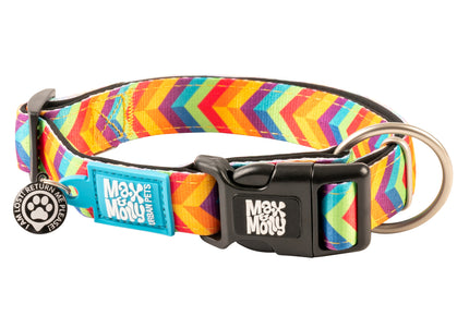 Max&Molly GOTCHA! Smart ID Summertime Collar – Large, Durable Nylon with Integrated Tag