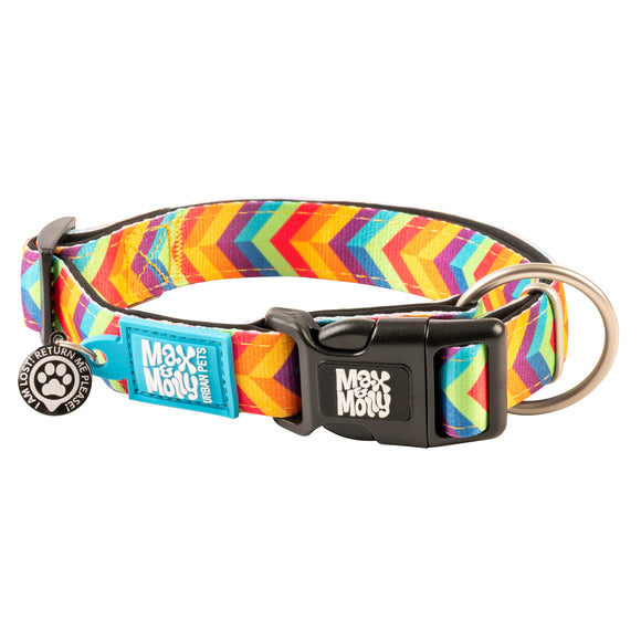 Max&Molly GOTCHA! Smart ID Summertime Collar – Large, Durable Nylon with Integrated Tag