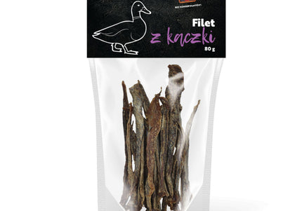 Syta Micha Duck Fillet Strips 80g – Natural Dried Duck Snack, High Protein Treat