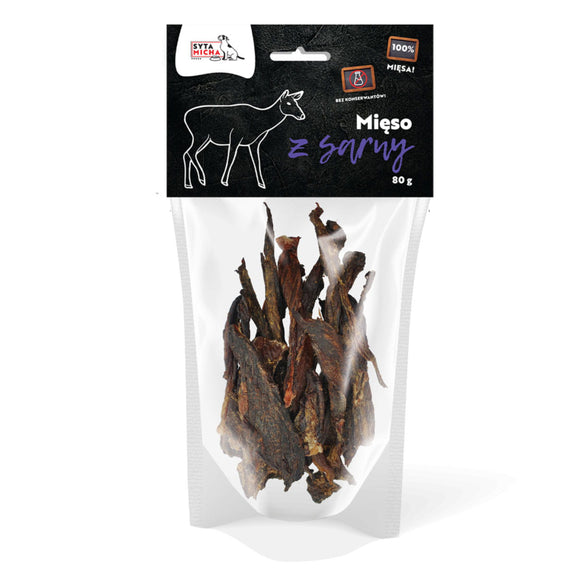 Syta Micha Deer Meat Strips 80g – Natural Dried Snack, Single-Ingredient Protein Treat