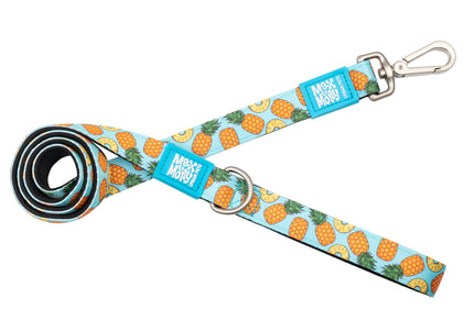 Max&Molly Sweet Pineapple Short Leash – Colorful 120cm City Lead with Pineapple Pattern, Medium