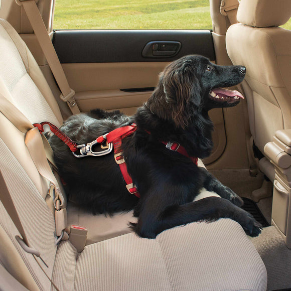 Kurgo Swivel Teether Car Seat Belt – Adjustable Safety Restraint with Secure Attachment for Large Dogs