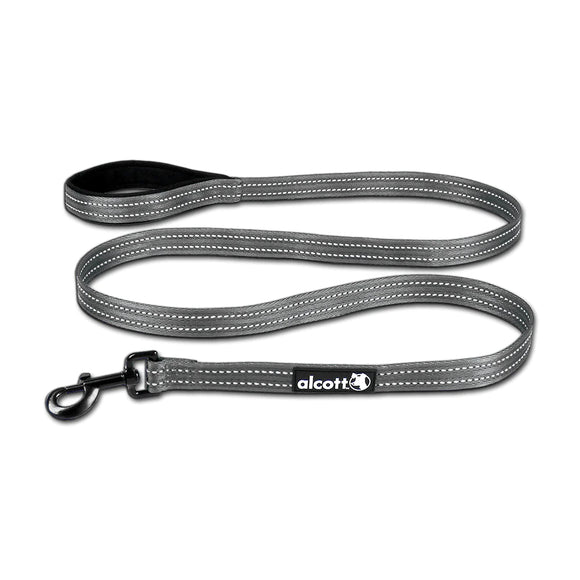 Alcott Adventure Leash 180cm Grey – Reflective Tape, Lightweight and Durable Design