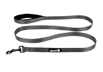 Alcott Adventure Leash 180cm Grey – Reflective Tape, Lightweight and Durable Design