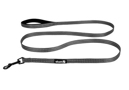 Alcott Adventure Leash 180cm Grey – Reflective Tape, Lightweight and Durable Design