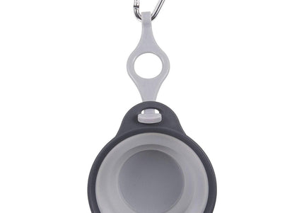 Dexas Collapsible Travel Cup – Compact Silicone Design with Integrated Bottle Holder, Fuchsia