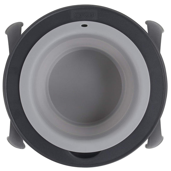 Dexas Popware Collapsible Raised Feeder 355ml – Foldable Elevated Bowl, Space-Saving Fuchsia Design