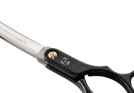 Artero Fusion Black Curvy Scissors – Lightweight 6-Inch Professional Asian Fusion Haircutting Tool