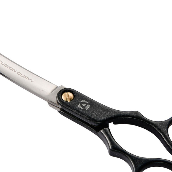 Artero Fusion Black Curvy Scissors – Lightweight 6-Inch Professional Asian Fusion Haircutting Tool
