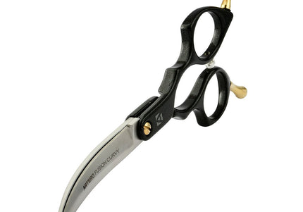 Artero Fusion Black Curvy Scissors – Lightweight 6-Inch Professional Asian Fusion Haircutting Tool