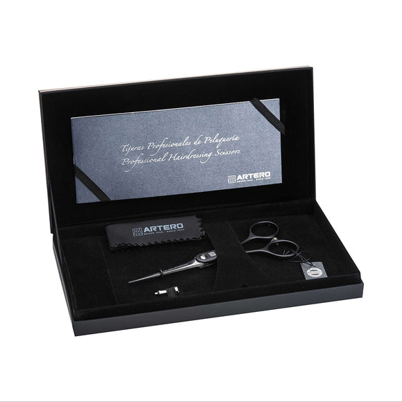 Artero Symetric 5.5" Straight Grooming Scissors – Symmetrical Design, Black Finish