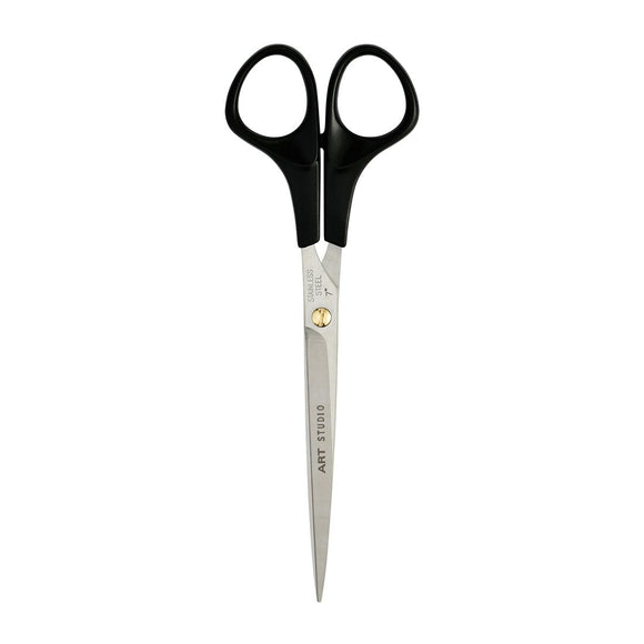 Artero Art Studio Straight Grooming Scissors – 7" Micro-Grind Blade with Ergonomic Plastic Handle