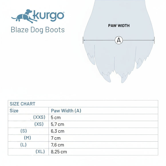 Kurgo Blaze Dog Boots – All-Season Protective Footwear, Medium Size, 2 Pack