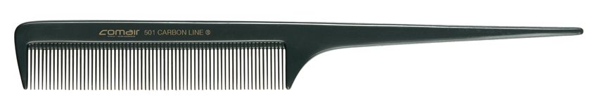 Comair Carbon Profi Line 501 Comb 20.5cm – Professional Carbon Fiber Fine-Tooth Pointed Comb